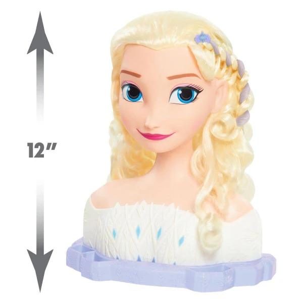 Глава за фризури Elsa Frozen 2 Just Play со додатоци — дополнителен приказ 9