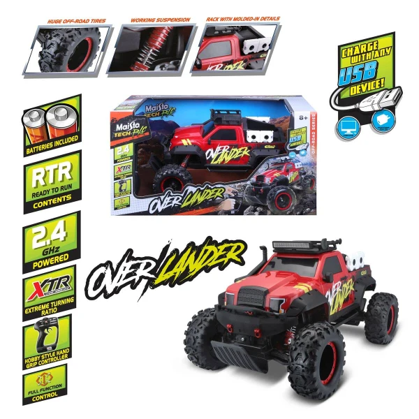 golem terenec na dalechinsko – Golem terenec na dalechinsko Maisto Tech Overlander 40 sm