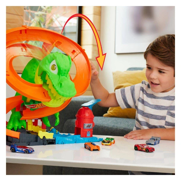 Патека Hot Wheels City T-Rex со пожарна станица – дополнителен приказ 4