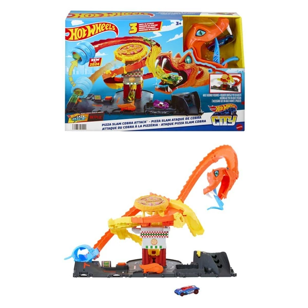 Пицерија со кобра Hot Wheels City Pizza Slam Cobra Attack – дополнителен приказ 2