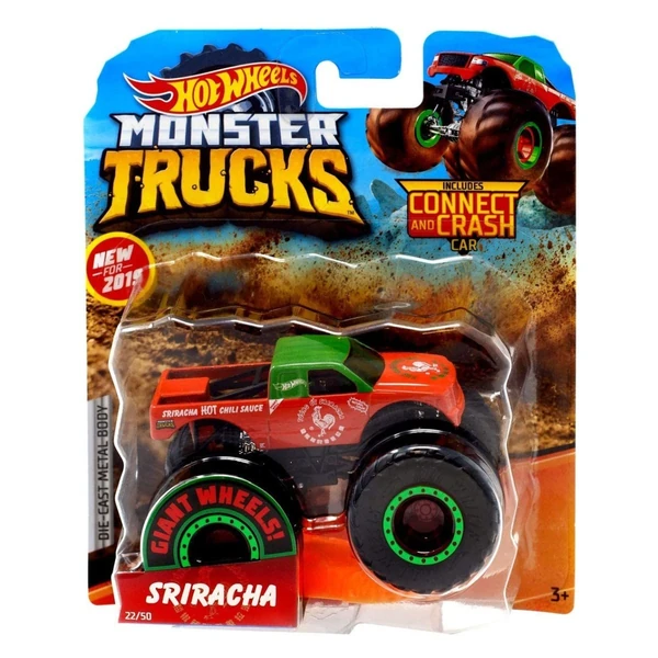 Возила Hot Wheels Monster Trucks со големи тркала – T-Rexcrash