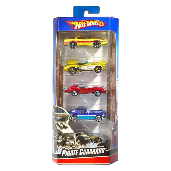 Комплет Hot Wheels со 5 автомобили – три фотографирани сета – Pirate Gaaarrrs