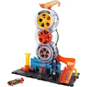 Автоработилница Hot Wheels City Super Twist Tire Shop со автомобил – дополнителен приказ 1
