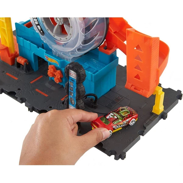 Автоработилница Hot Wheels City Super Twist Tire Shop со автомобил – дополнителен приказ 3