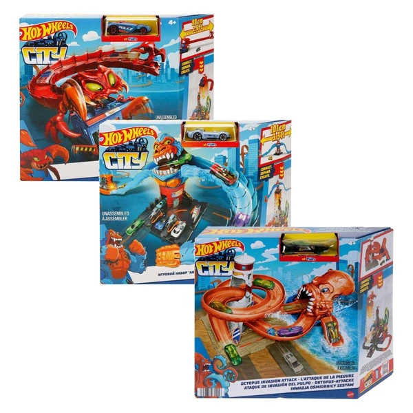 Сетови Hot Wheels City со опасни суштества и автомобил – дополнителен приказ 1