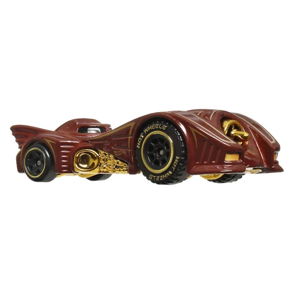 Тематски возила Hot Wheels – Batman, Gran Turismo и други модели – Бордо Batmobile со златни детали