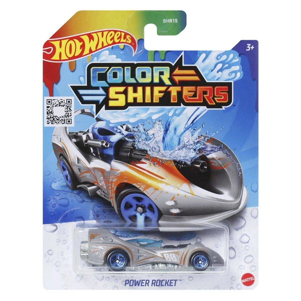 Автомобили што менуваат боја Hot Wheels Color Shifters, 1:64 – Power Rocket