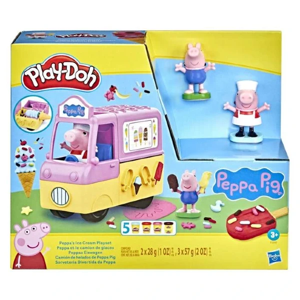 Камион за сладолед Пепа Пиг Play-Doh со 5 бои