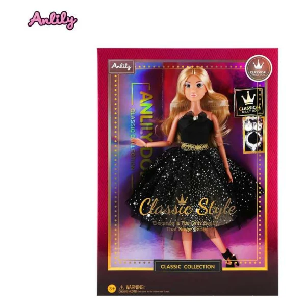 kukla vo crn tutu fustan – Kukla Anlili Classic Style vo crn tutu fustan Masen Toys