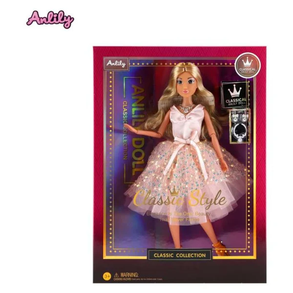 kukla vo rozov tutu fustan – Kukla Anlili Classic Style vo rozov tutu fustan Masen Toys