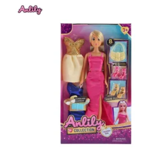 kukla Anlili so fustani – Kukla Anlili so fustani i dodatoci Masen Toys 29 sm