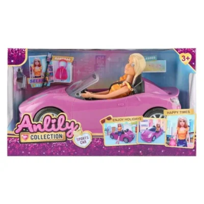 kukla Anlili so kabriolet – Kukla Anlili so kabriolet i selfi stap Masen Toys 29 sm