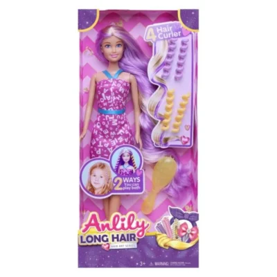 kukla Anlili so violetova kosa – Kukla Anlili so violetova kosa, vikleri i chetka Masen Toys