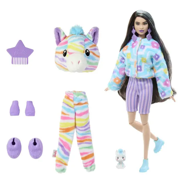 Кукла Barbie Cutie Reveal Color Dream, избор на животно — Зебра — дополнителен приказ 3
