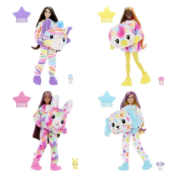 Кукла Barbie Cutie Reveal Color Dream, избор на животно — Зебра — дополнителен приказ 4