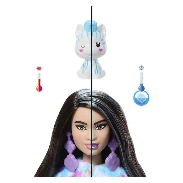 Кукла Barbie Cutie Reveal Color Dream, избор на животно — Зебра — дополнителен приказ 7