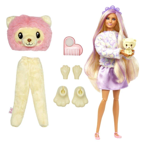 Кукла Barbie Cutie Reveal лав со додатоци — дополнителен приказ 4