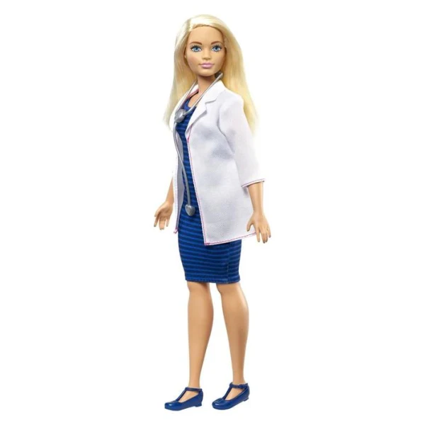 kukla Barbie doktorka – Kukla Barbie doktorka so bel mantil i stetoskop