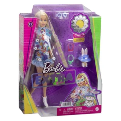 Barbie Extra so zajche – Kukla Barbie Extra so zajche i cveten izgled, nad 15 dodatoci