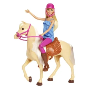 Кукла Barbie со коњ, седло и кацига — главен приказ на моделот