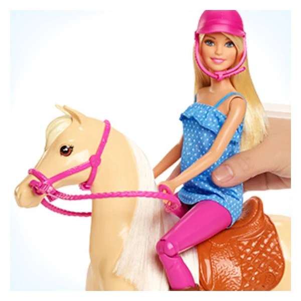 Кукла Barbie со коњ, седло и кацига — дополнителен приказ 3