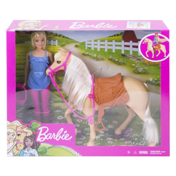 Кукла Barbie со коњ, седло и кацига — дополнителен приказ 6