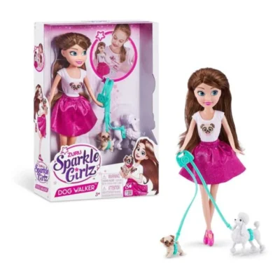 kukla so kuchence i povodnik – Kukla so kuchence i povodnik Sparkle Girlz 27 sm
