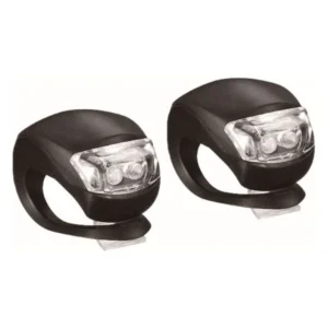 LED svetla za kolichka FreeON vo crna boja, 2 parchinja