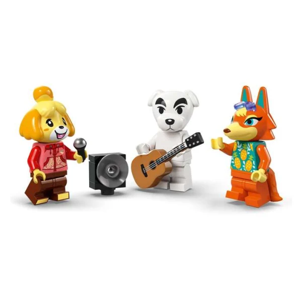 LEGO Animal Crossing 77052 – figurite Isabelle, K.K. Slider i Audie