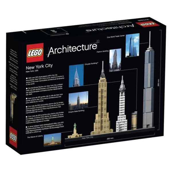 LEGO Architecture 21028 – zadna strana na kutijata