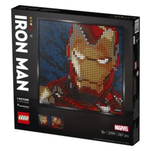 LEGO Art 31199 Iron Man od Marvel Studios slika od kocki za zid