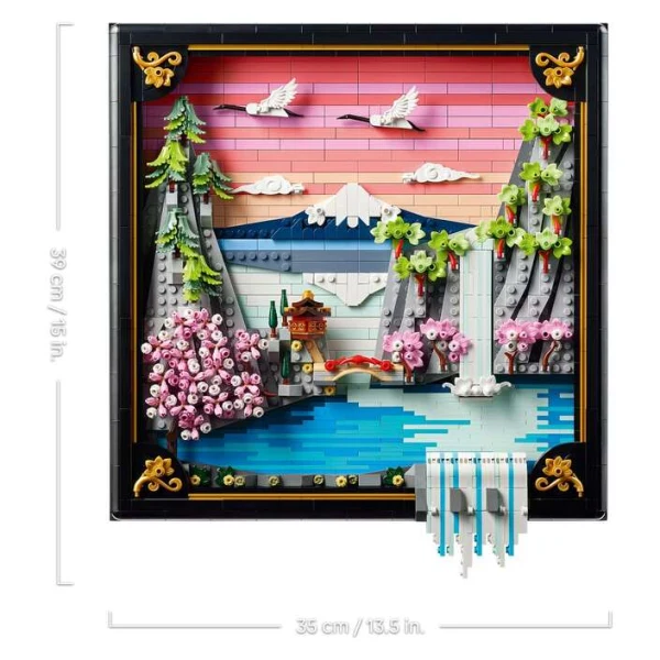 LEGO Art 31218 – dimenzii na sostavenata slika