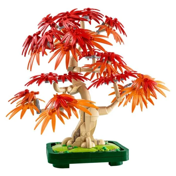 LEGO Botanicals 10348 – sostavenoto drvo so crveni i portokalovi lisja