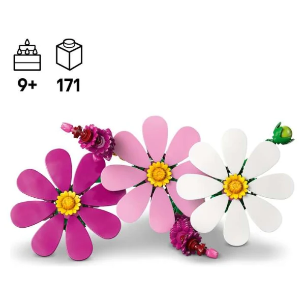 LEGO Botanicals 11514 – kosmos cvekjinja vo bela, rozova i viola boja