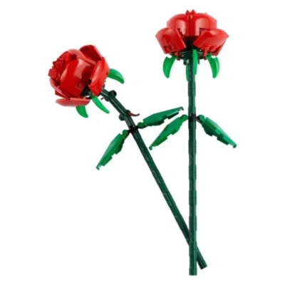 LEGO Botanicals 40460 – dve sostaveni rozi so zeleni stebla