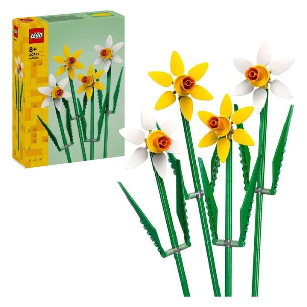 LEGO Botanicals 40747 – kutijata i sostavenite narcisi