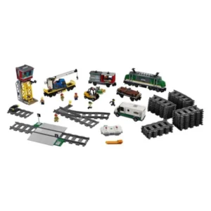 LEGO City 60198 – lokomotiva, vagoni, shini i dodatoci