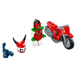LEGO City 60332 – motor, kaskaderka i figura na skorpija