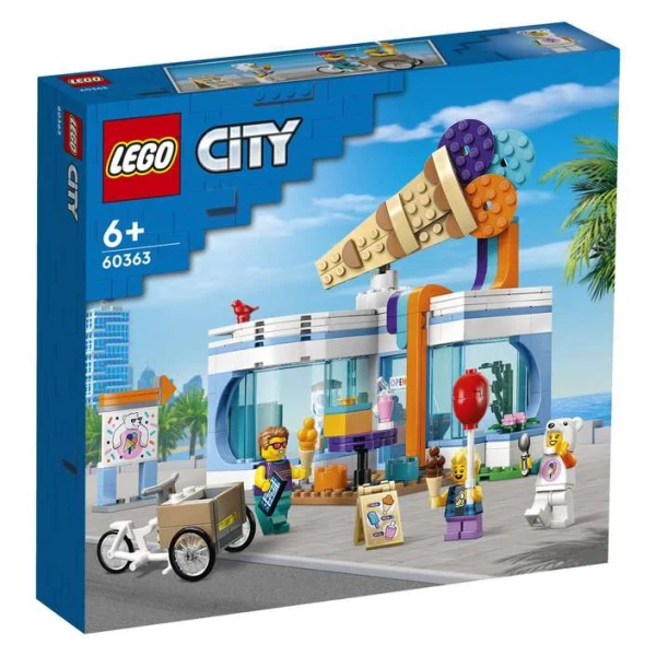 LEGO City 60363 salon za sladoled so tovaren velosiped