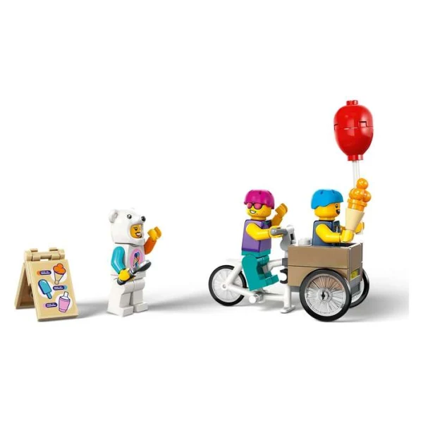 LEGO City 60363 – minifiguri i tovaren velosiped