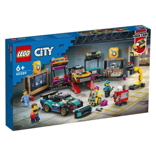 LEGO City 60389 rabotilnica za preuredvanje na avtomobili
