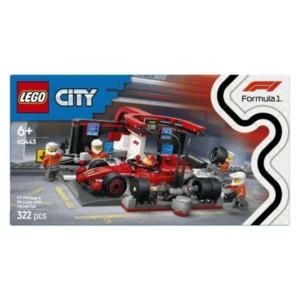 LEGO City 60443 boks i ekipazh za F1 so Ferrari