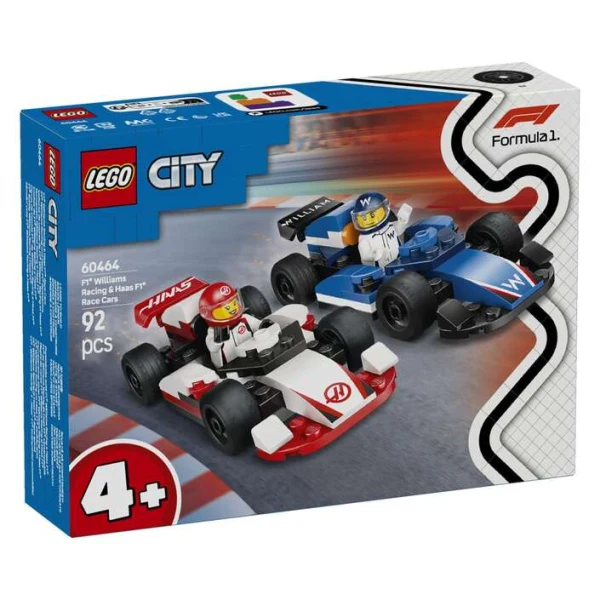LEGO City 60464 Formula 1 bolidi Williams Racing i Haas F1