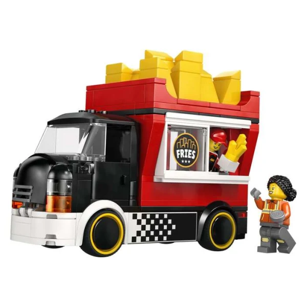 LEGO City 60488 – kamion za brza hrana so minifigura na prodavachka