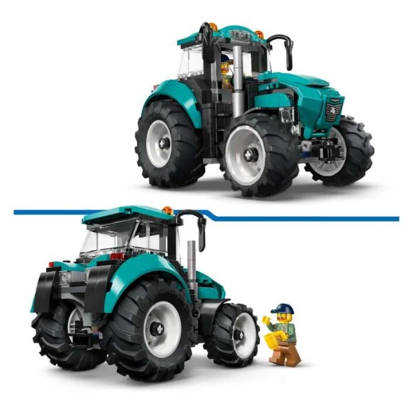 LEGO City 60498 – traktor odnazad i odnapred so minifigura na zemjodelec