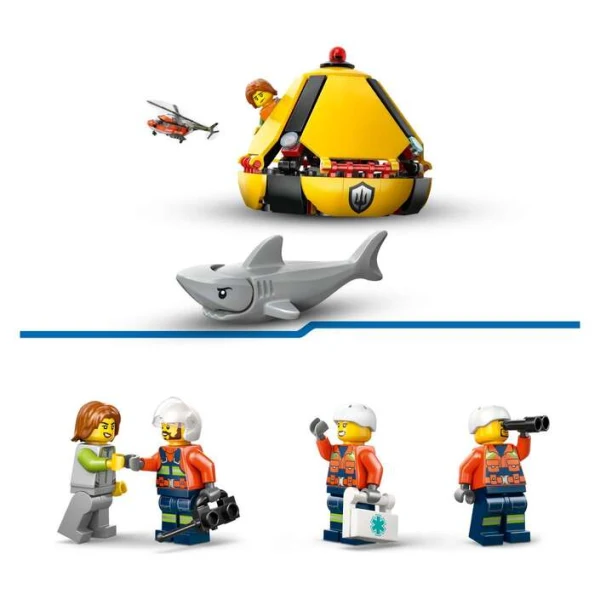 LEGO City 60503 – minifigurite i ajkulata
