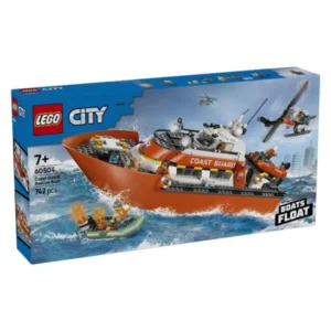 LEGO City 60504 spasuvachki brod i helikopter na krajbrezhnata strazha