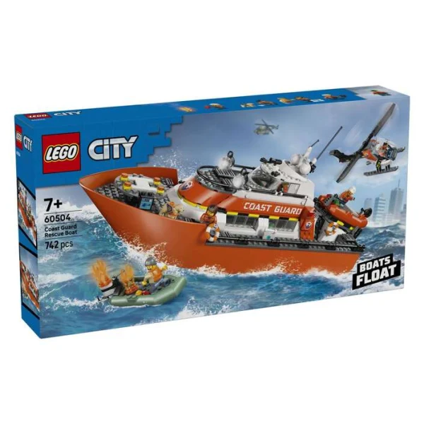 LEGO City 60504 spasuvachki brod i helikopter na krajbrezhnata strazha