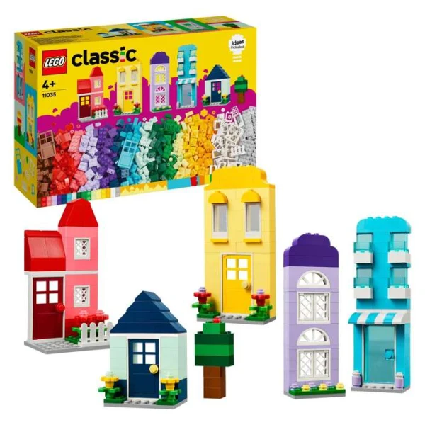 LEGO Classic 11035 – kutija i sostaveni shareni kukji