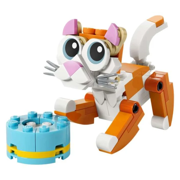 LEGO Creator 30714 – sostavena portokalova machka so chinija mleko